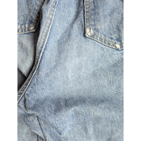 WEGO High Paper bag Waist light Wash y2K - 90's Small 24 Waist - Picture 5 of 9